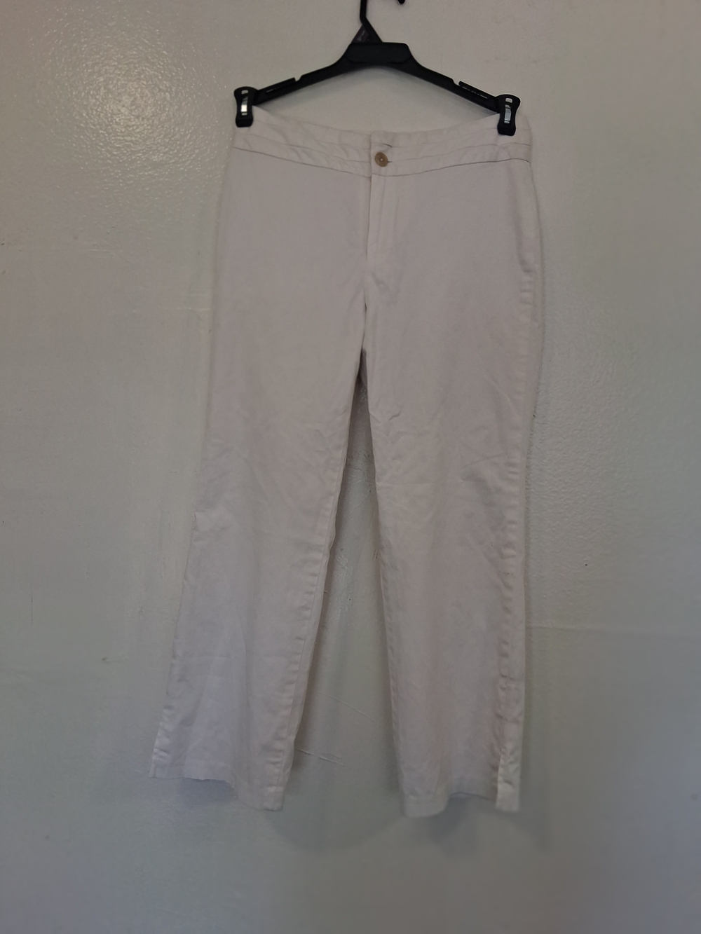 Banana Republic White Straight-Leg Jeans